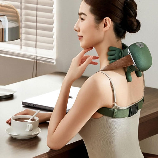 Heated Massager, Wireless Portable Shiatsu Neck and Back Massager