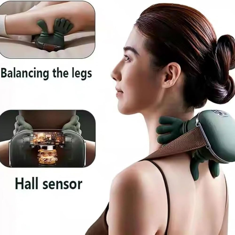 Heated Massager, Wireless Portable Shiatsu Neck and Back Massager